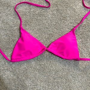 pink bikini top